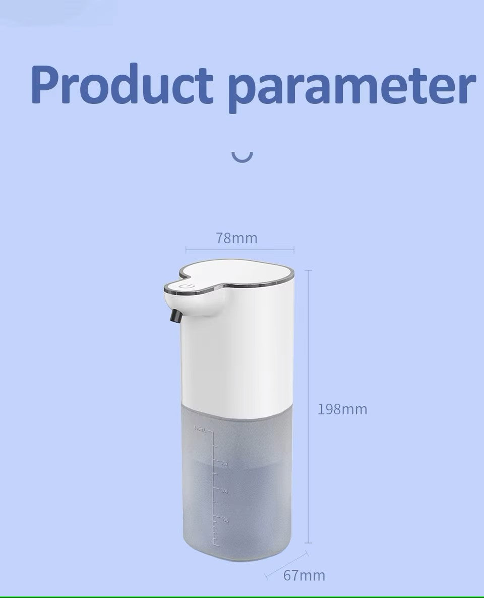 Automatic Soap Dispenser ouchless Foaming Soap Dispenser 400ml USB Rechargeable Electric 4 Level Adjustable Foam Soap Dispenser