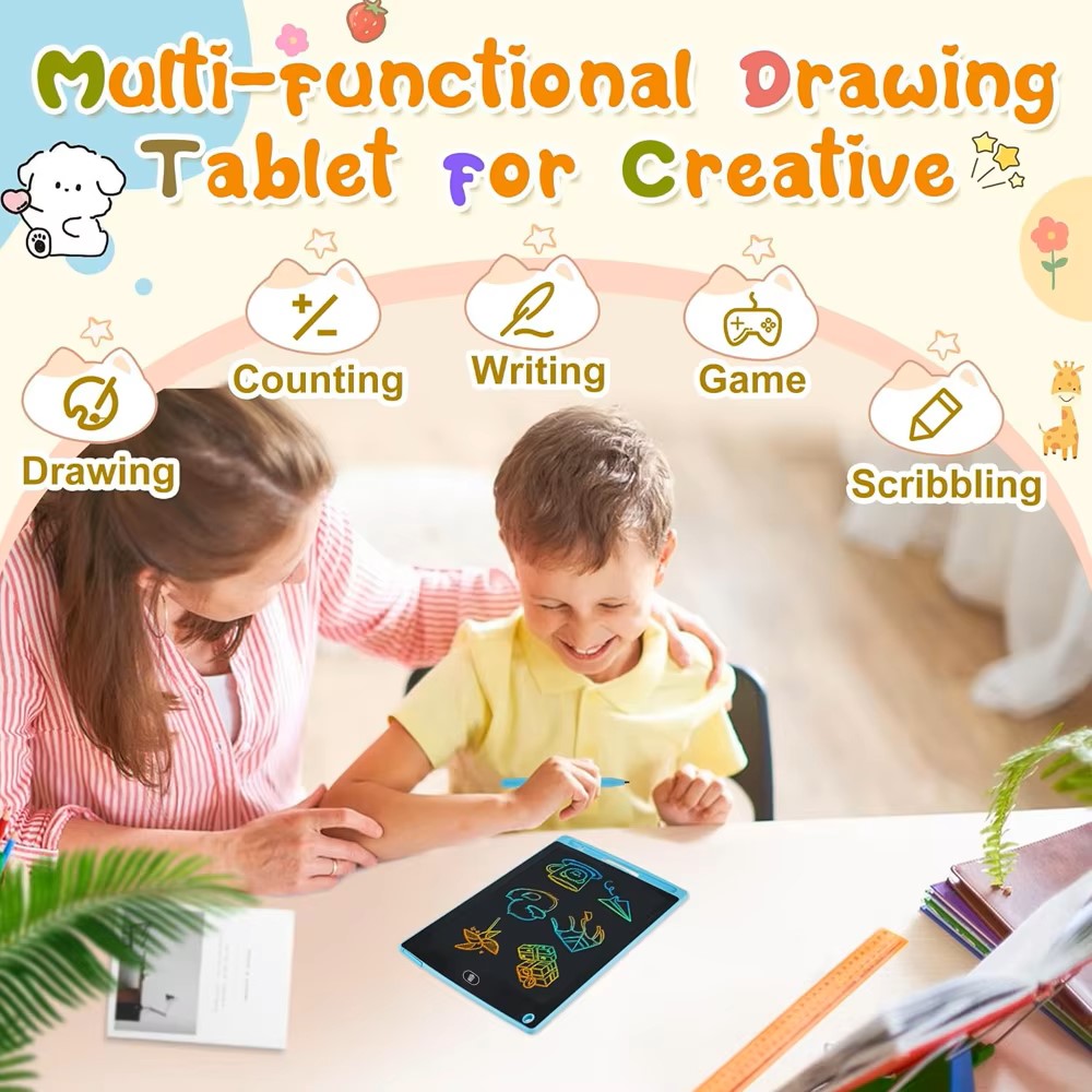 Colourful LCD Writing Tablet Drawing Board Kid Graffiti Sketchpad Toys Handwriting Blackboard Drawing Board Kids Toys