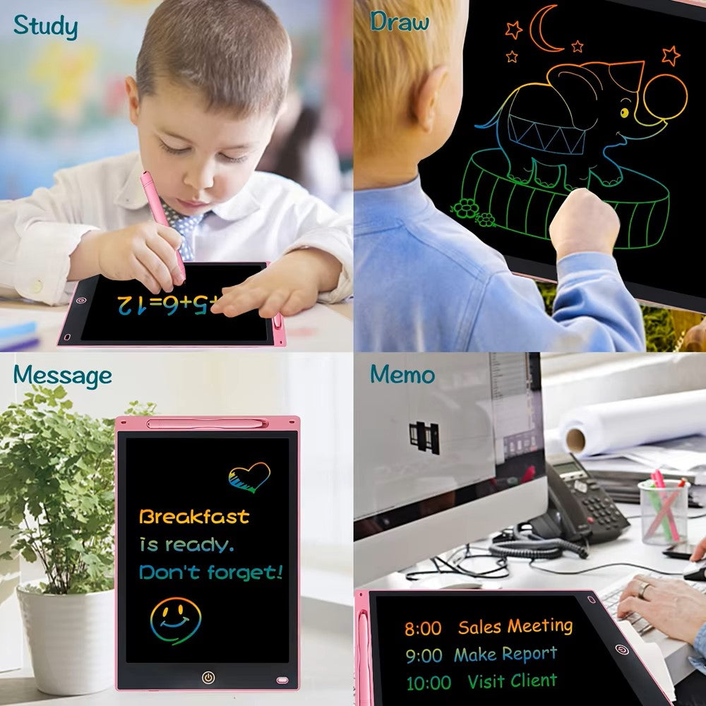 Colourful LCD Writing Tablet Drawing Board Kid Graffiti Sketchpad Toys Handwriting Blackboard Drawing Board Kids Toys